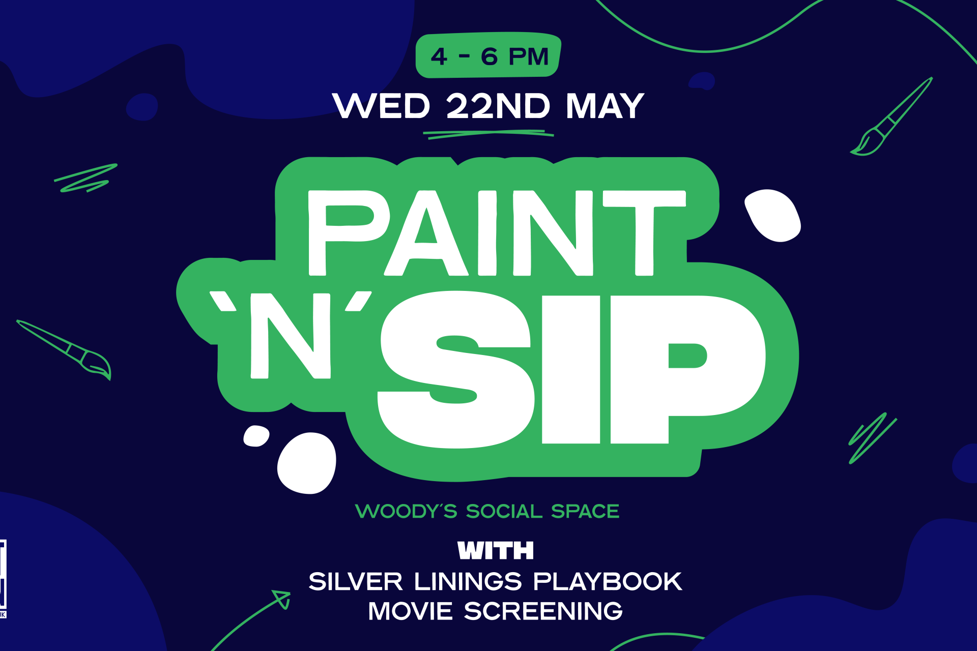 Paint 'n' sip with Silver Lining Playbook Movie Screening