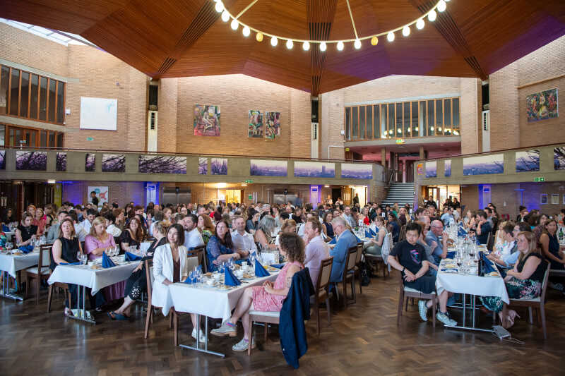 UKCISA Annual Conference 2024 dinner held in the Rutherford Dining Hall.