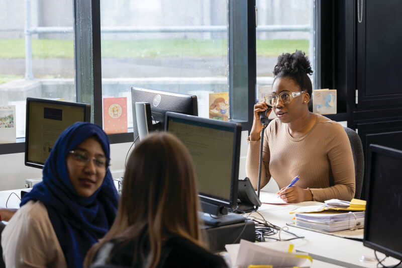 Kent students in the Kent Law Clinic