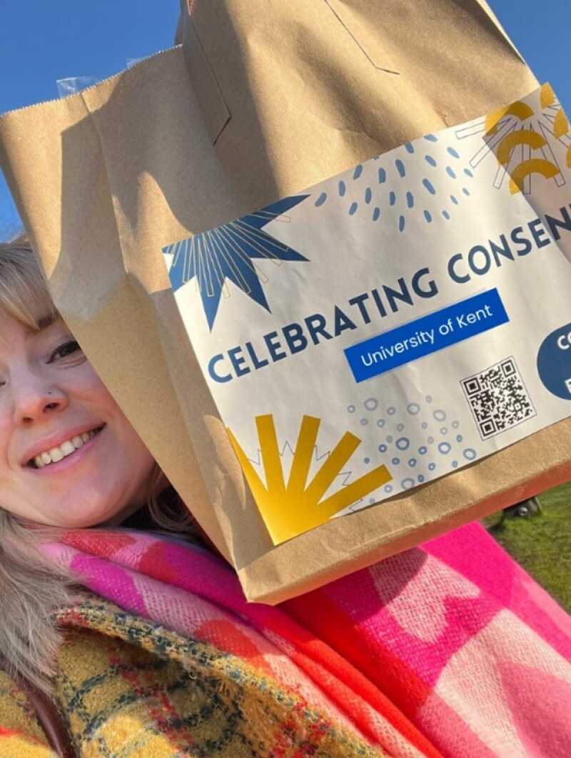 Celebrating consent bag