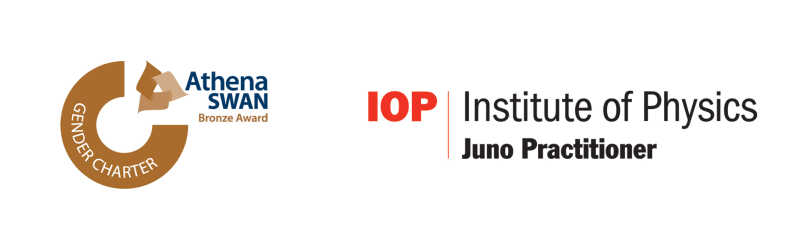 Athena Swan and IOP award logos