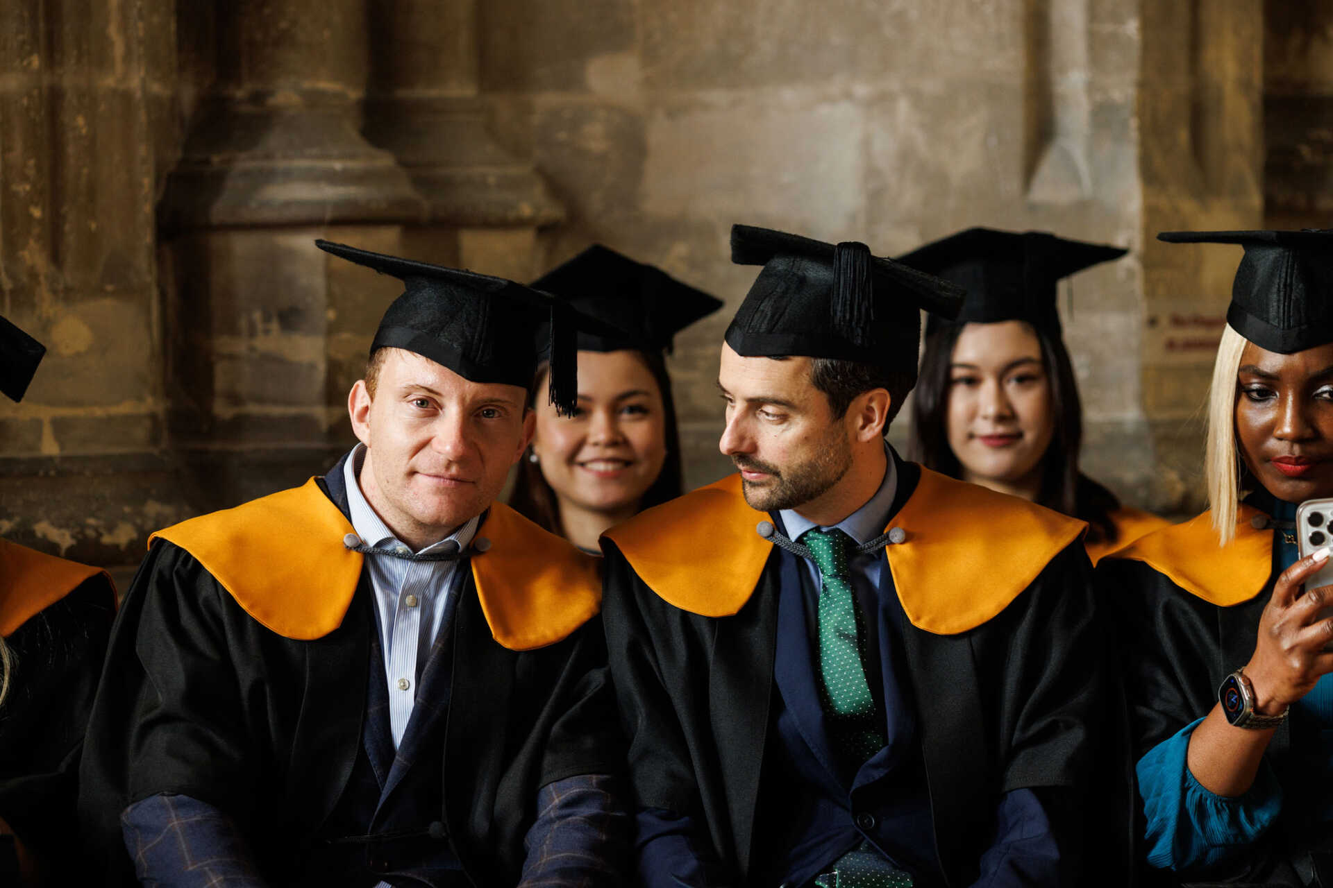 Female and male graduates in the Cathedral