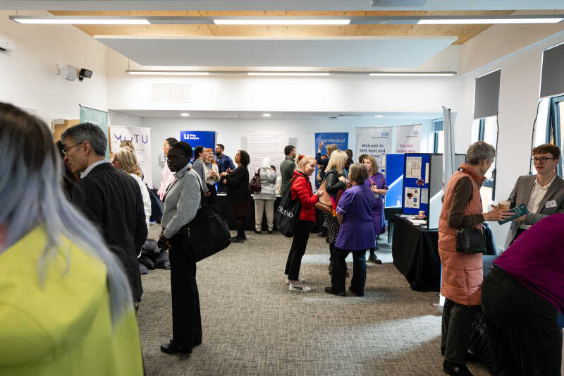 The venue set up for an exhibition