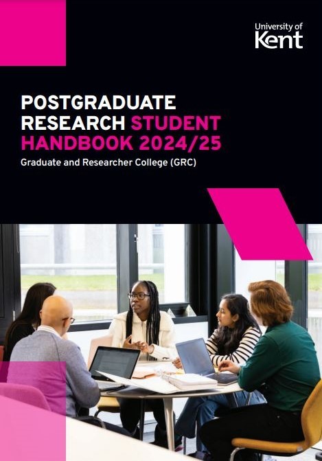 Front cover image of Postgraduate Research (PGR) Student Handbook