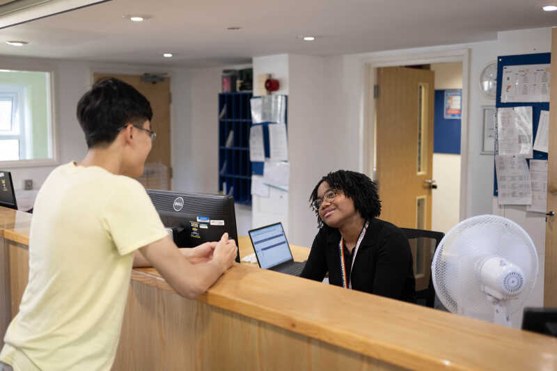 Tyler Court Receptionist and guest