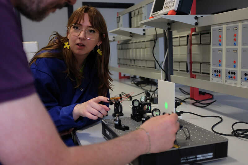 Students in a lab