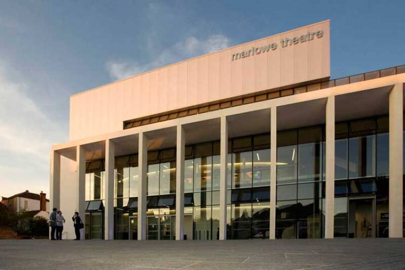 The recently refurbished Marlowe Theatre at dusk