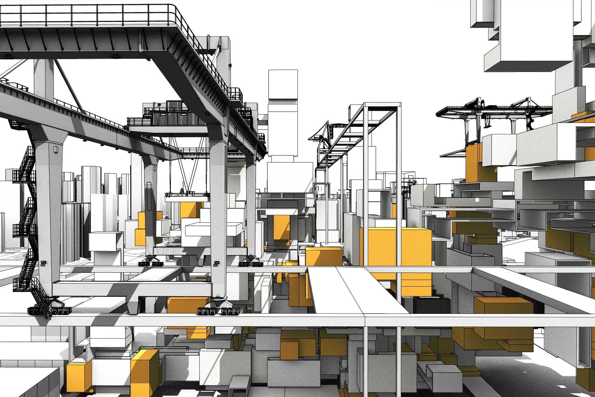 Digital architecture render