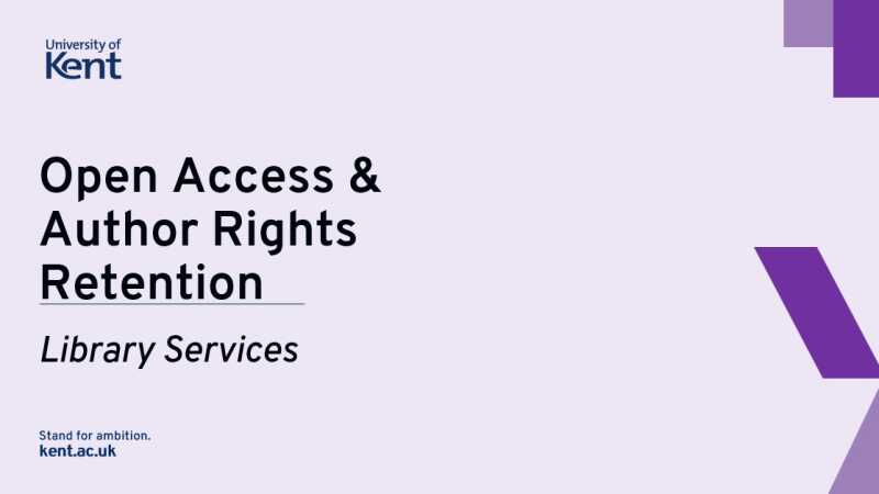 Author Rights Retention Video