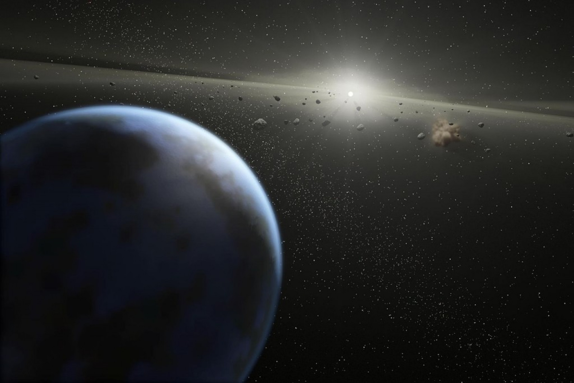 Asteroids passing the Earth