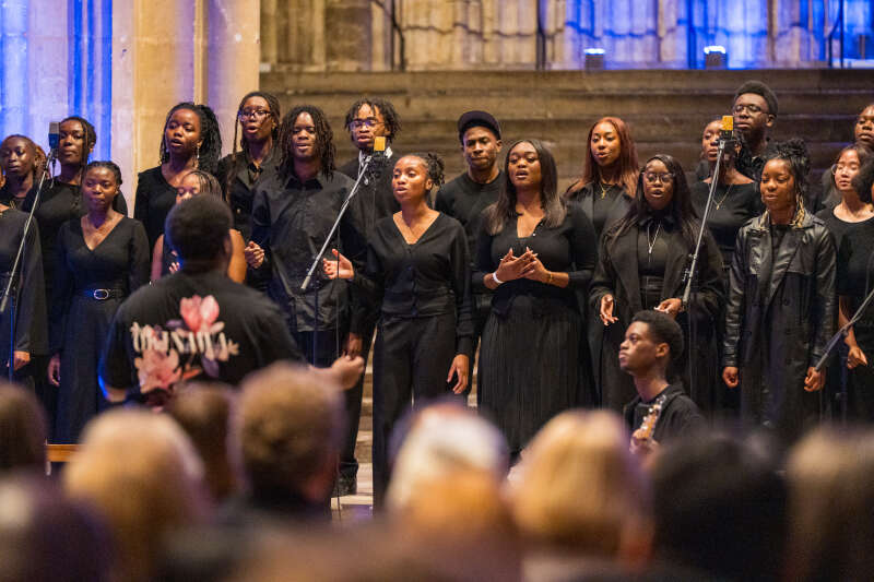 Gospel Choir performing in Canterbury Cathedral