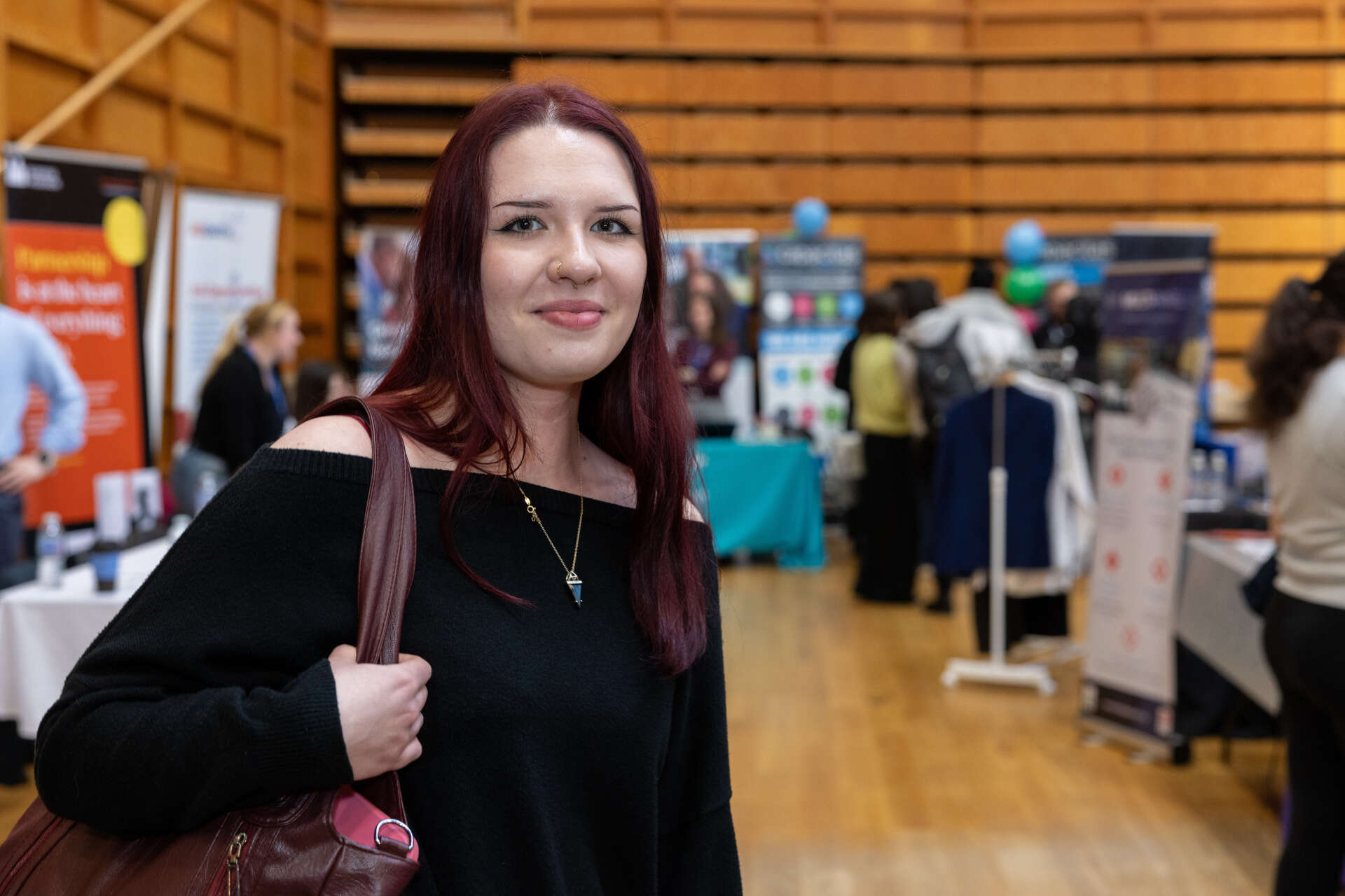 Student at a Careers Fair