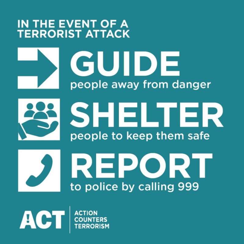 In the event of a terrorist attack poster