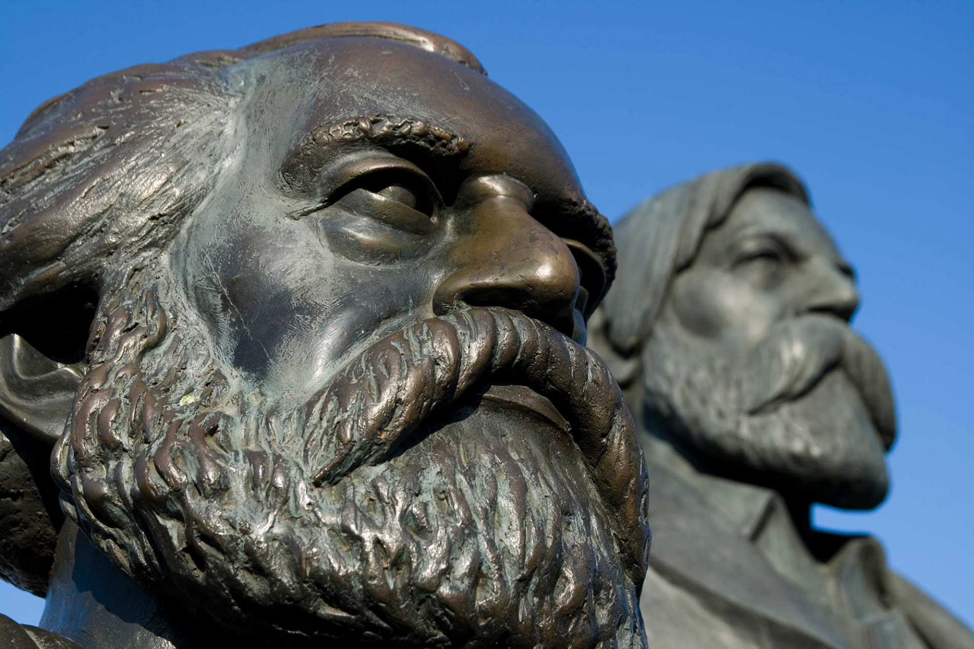 Statue of Karl Marx and Friedrich Engels