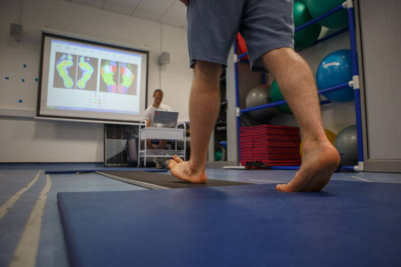 Person walking on a RS Scan pressure assessments