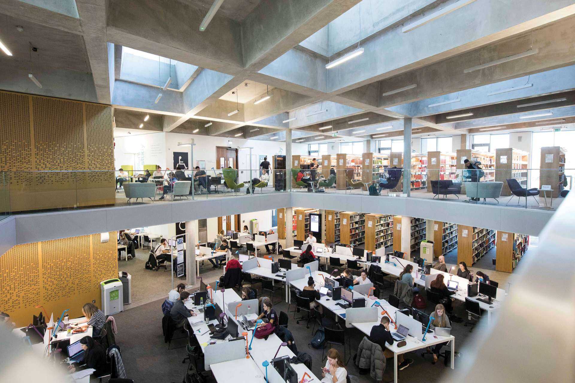 Inside of Kent's Templeman Library