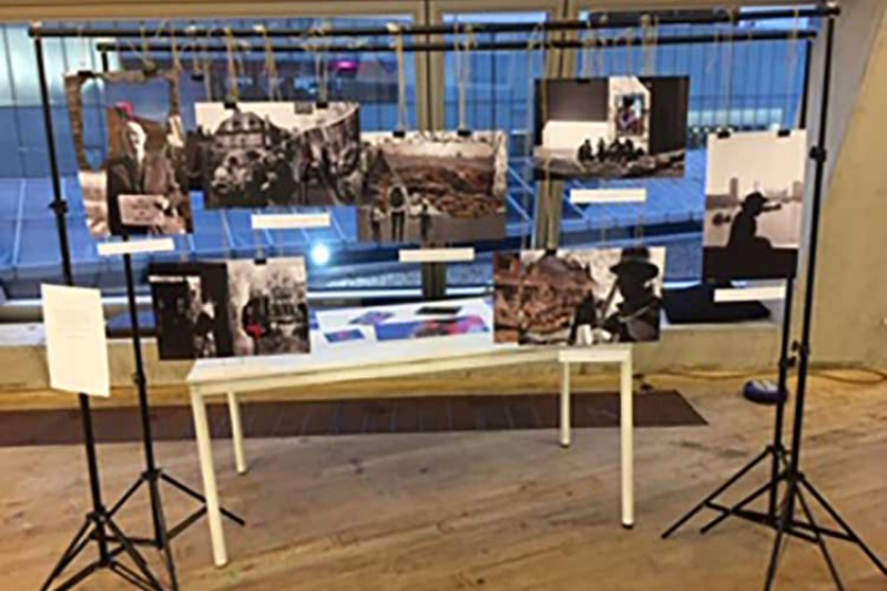 Student work on display at the Tate Exchange, Tate Modern gallery