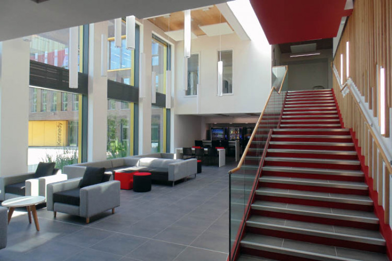 The Kennedy atrium with the stairwell