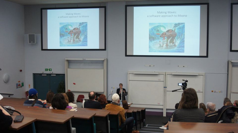 Professor Aylish Wood delivers her inaugural lecture on CGI motion and the movement of water.
