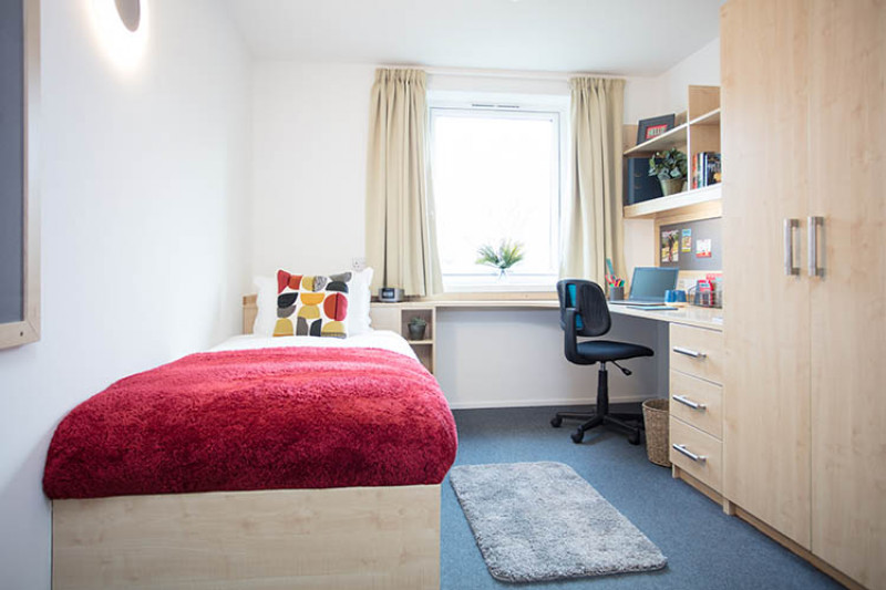 Woolf College single bedroom
