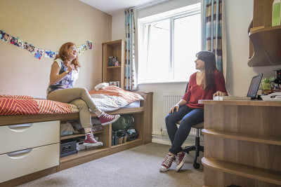 Two female students in a Park Wood house