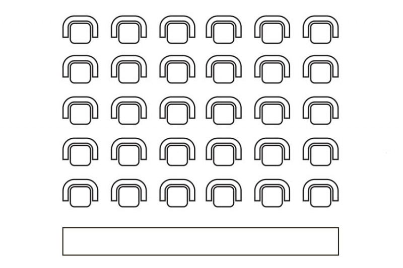 Theatre style layout