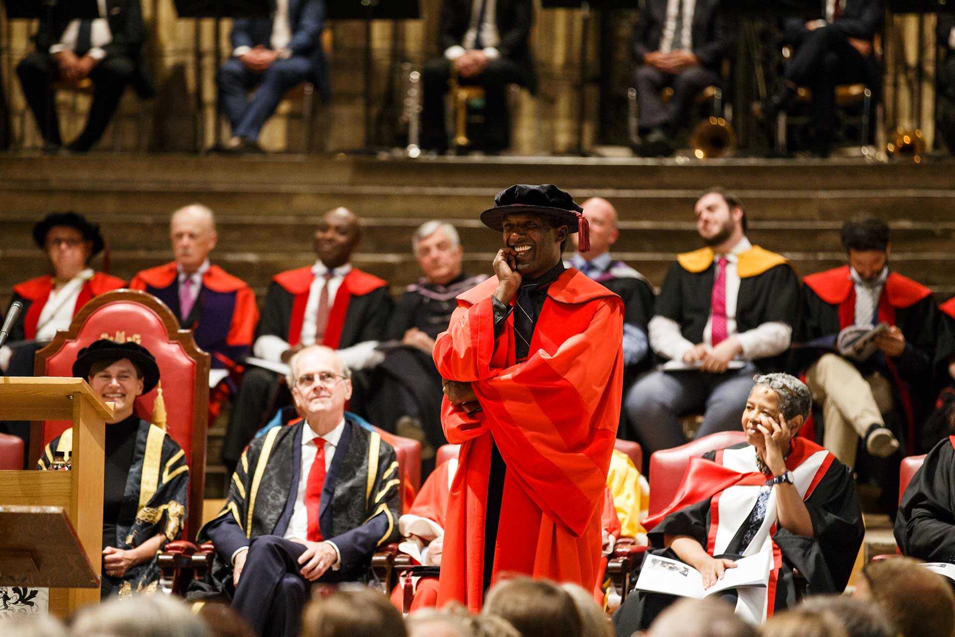 Lemn Sissay MBE in Canterbury Cathedral